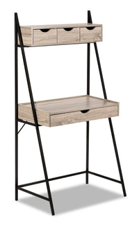 Bureau compact Norris de 31,5 po à 4 tiroirs - taupe