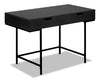 Bureau Butler de 47,25 po à 2 tiroirs - noir