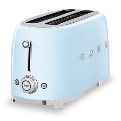 Smeg 4-Slice Long-Slot Toaster - TSF02PBUS|Grille-pain Smeg à fentes longues pour 4 tranches - TSF02PBUS