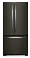 Réfrigérateur Whirlpool de 22 pi³ et de 33 po à congélateur inférieur - acier inoxydable noir - WRFF5333PV