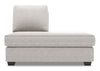 Rallonge pour fauteuil long de droite Roll de la collection Sofa Lab - Luxury Silver