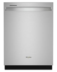 Lave-vaisselle encastré Whirlpool de 24 po et de 50 dBA avec commandes sur le dessus - acier inoxyda…