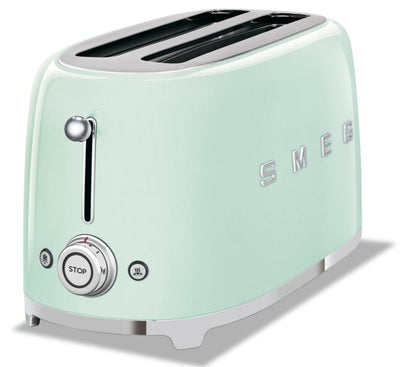Smeg 4-Slice Long-Slot Toaster - TSF02PGUS|Grille-pain Smeg à fentes longues pour 4 tranches - TSF02PGUS