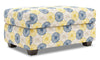 Pouf de rangement personnalisable The Trunk de Sofa Lab de 39 po fabriqué au Canada en tissu - Sunshine multicolore