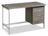 Bureau Lindsay de 47,25 po à 2 tiroirs - taupe