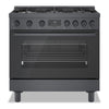 Cuisinière à gaz amovible Bosch de série 800 de 3,4 pi3 de style industriel - HGS8645UC