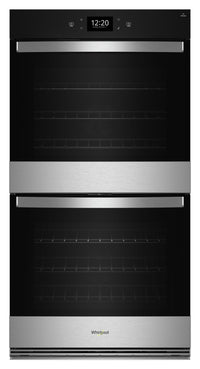 Four mural double électrique Whirlpool de 10 pi³ et de 30 po avec convection véritable - acier inoxy…