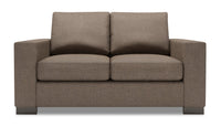 Causeuse Track de Sofa Lab de 62 po fabriquée au Canada en tissu d’apparence lin - brun Luna Praline