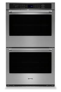 Four mural double électrique Maytag de 10 pi³ et de 30 po avec convection véritable - acier inoxydab…