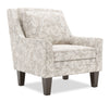 Fauteuil d’appoint club Sofa Lab personnalisable de 29 po fabriqué au Canada en tissu avec pattes en bois - Dove multicolore