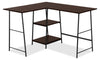 Bureau en forme de L Evlin de 42 po à tablettes - espresso