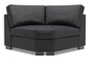 Fauteuil courbé en coin Track de la collection Sofa Lab - Pax Pepper