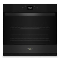 Four mural simple électrique Whirlpool de 5 pi³ et de 30 po avec friture à air - noir - WOES5030LB