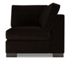 Fauteuil carré en coin Track de la collection Sofa Lab - Luxury Chocolate