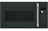 Four à micro-ondes à hotte intégrée Café de 1,7 pi³ avec convection et friture à air - noir mat - CV…
