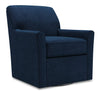 Fauteuil d’appoint pivotant Sofa Lab personnalisable de 31 po fabriqué au Canada en tissu de velours - bleu Royal Blue