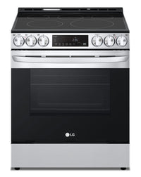 Cuisinière intelligente électrique LG de 6,3 pi³ avec friture à air et convection par ventilateur - …