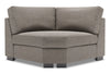 Fauteuil courbé en coin Track de la collection Sofa Lab - Luna Smoke
