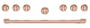Ensemble de poignées et de boutons Café cuivre brossé pour cuisinière de 36 - CXPR6HKPTCU