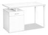 Bureau réversible Remi de 47,25 po avec tiroir et armoire - blanc