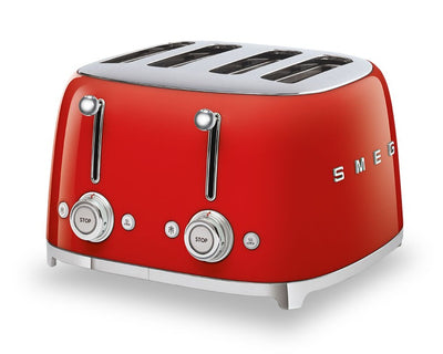 Smeg 4-Slice Long-Slot Toaster - TSF03RDUS|Grille-pain Smeg à fentes longues pour 4 tranches - TSF03RDUS