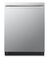 Lave-vaisselle intelligent encastré LG Studio à 40 dBA de 24 po avec commandes sur le dessus et QuadWashMC Pro - acier inoxydable Smudge-ProofMD - SDWB24S3
