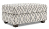 Pouf de rangement personnalisable The Trunk de Sofa Lab de 39 po fabriqué au Canada en tissu - Steel multicolore
