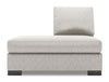 Rallonge pour fauteuil long de gauche Track de la collection Sofa Lab - Luxury Silver