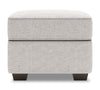 Pouf personnalisable Roll de Sofa Lab de 24 po fabriqué au Canada en tissu de chenille - argenté Luxury Silver