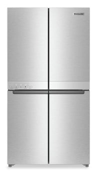Réfrigérateur KitchenAid de 19,4 pi³ et de 36 po à portes françaises - acier inoxydable - KRQC506MPS