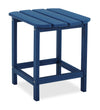 Table de bout Bask pour la terrasse à l’extérieur - 15 po (L), plastique à haute densité, résistante aux rayons UV et aux intempéries - bleue