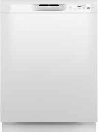 Lave-vaisselle encastré GE de 24 po et de 59 dBA avec commandes à l’avant et broyeur d’aliments soli…