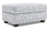 Pouf personnalisable The Trunk de Sofa Lab de 39 po fabriqué au Canada en tissu avec rangement - Alloy multicolore