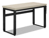 Bureau Kai de 47,25 po à hauteur réglable - taupe
