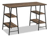 Bureau Jonnie de 47,25 po avec pattes de type chevalet - brun