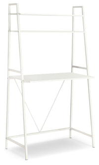 Bureau Vaxjo de 32 po avec tablette supérieure - blanc