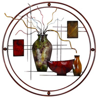 Panneau mural décoratif en métal – 24 po x 22 po