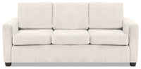 Sofa-lit double Becca en chenille – argenté
