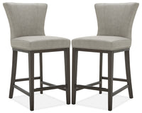 Tabouret Quinn de hauteur comptoir, ensemble de 2 - taupe