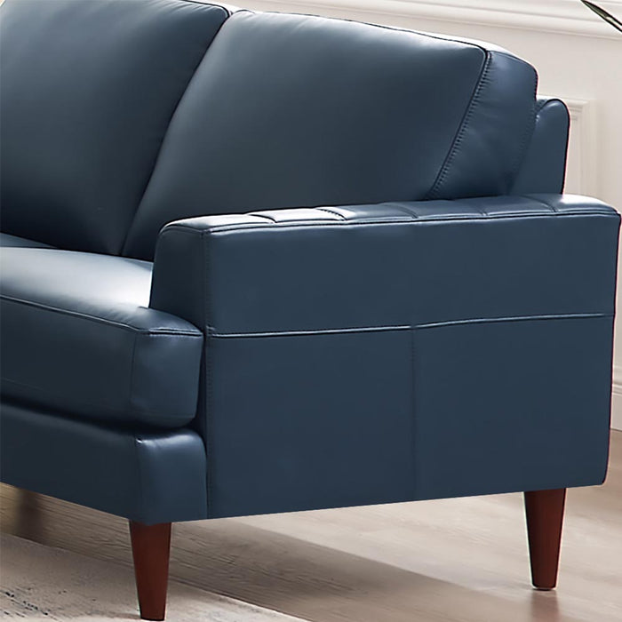Causeuse Cassis de Hydeline en cuir - bleu marine