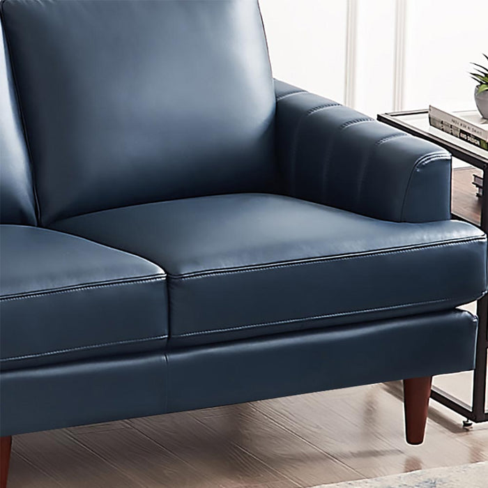 Sofa Cassis de Hydeline en cuir - bleu marine