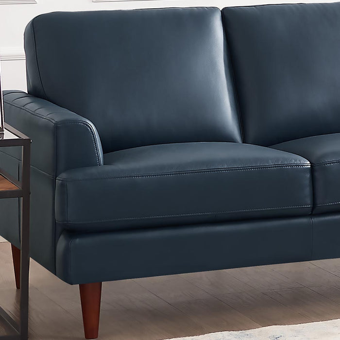 Sofa Cassis de Hydeline en cuir - bleu marine