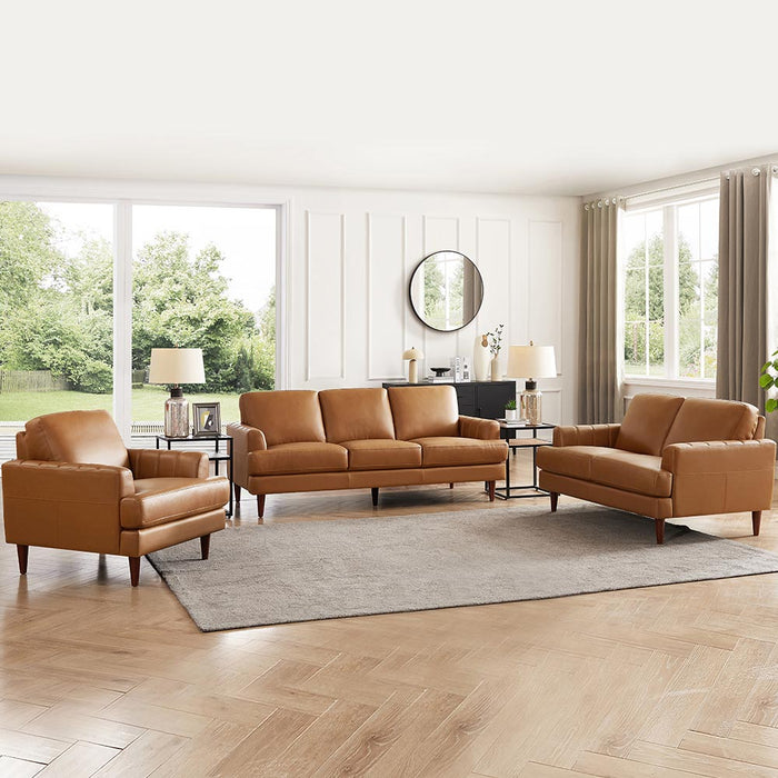 Fauteuil Cassis de Hydeline en cuir - brun