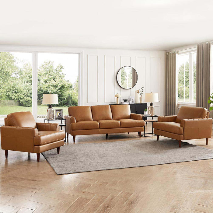 Sofa Cassis de Hydeline en cuir - brun