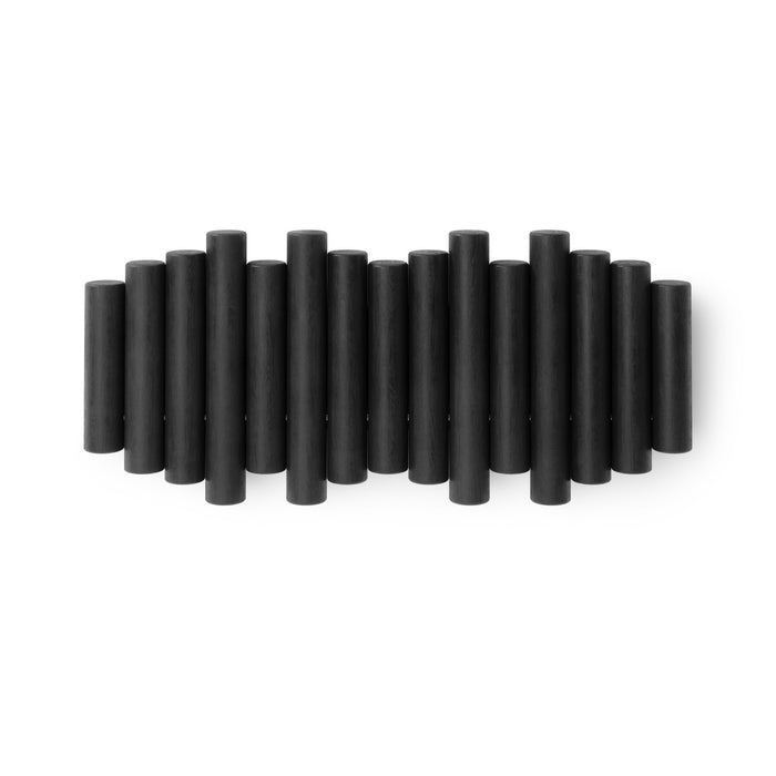 Crochets muraux Picket Rail de Umbra - noirs