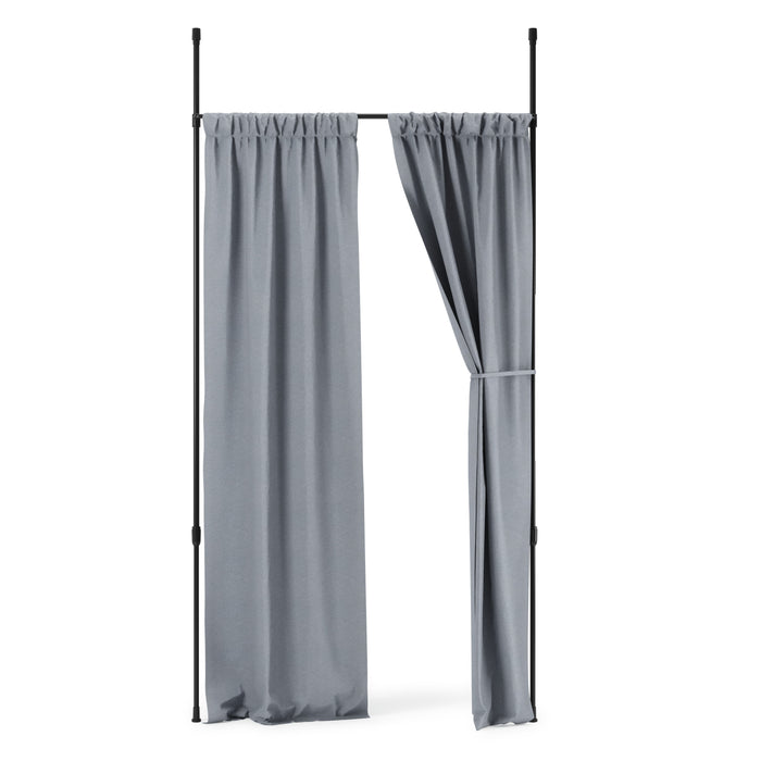  Tringle à rideaux et séparateur de pièce extensible Anywhere de Umbra noir mat - 36 po à 66 po