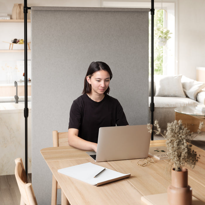  Tringle à rideaux et séparateur de pièce extensible Anywhere de Umbra noir mat - 36 po à 66 po