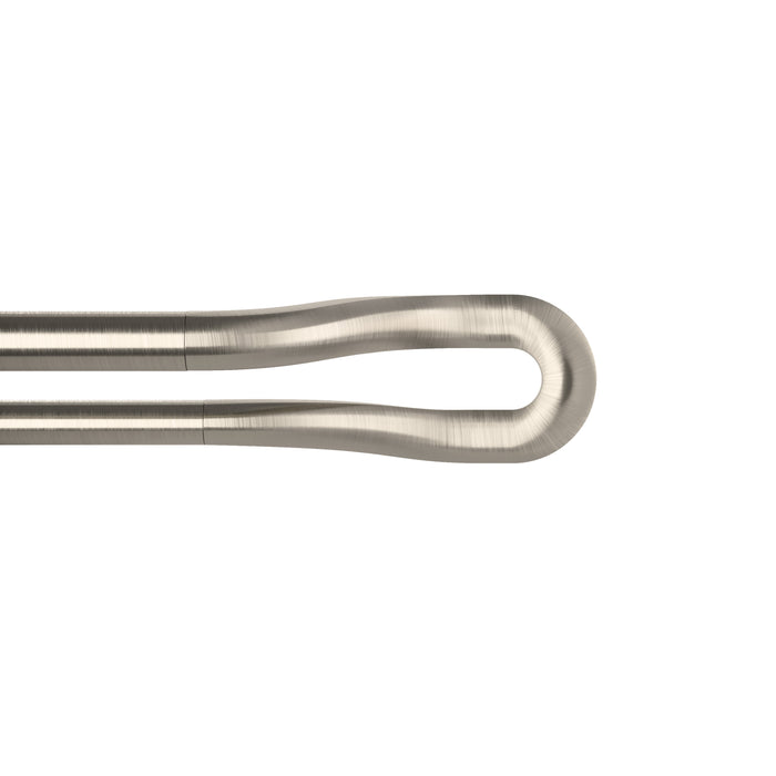  Tringle à rideaux coupe-lumière extensible double Midnight de Umbra nickel de 3/4 po - 42 po à 120 po