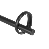  Tringle à rideaux extensible Ringlet de Umbra noir mat de 1 po - 42 po à 120 po