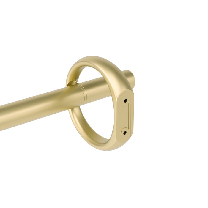  Tringle à rideaux extensible Ringlet de Umbra dorée de 1 po - 42 po à 120 po